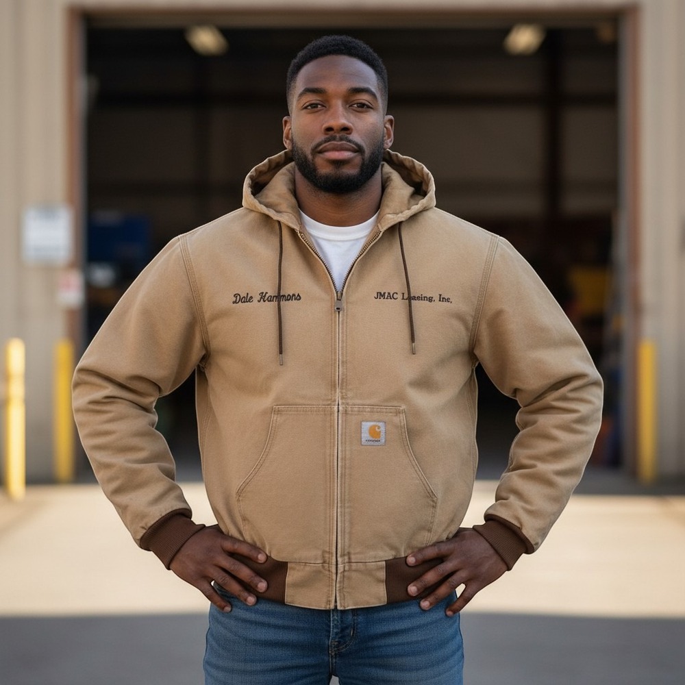 Vintage Carhartt J03 BRN Active Jacket XL Brown Distressed Y2K Skater USA Made